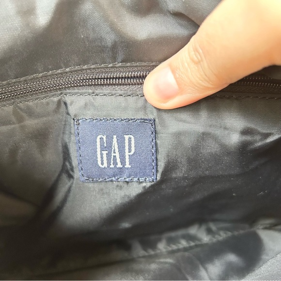 vintage Gap wool slimline zip top shoulder bag - Picture 5 of 6